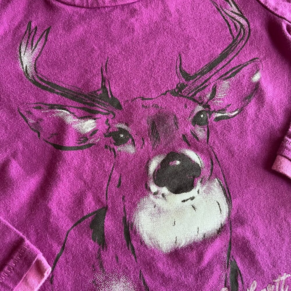 Carhartt magenta deer shirt 3T - Picture 2 of 7